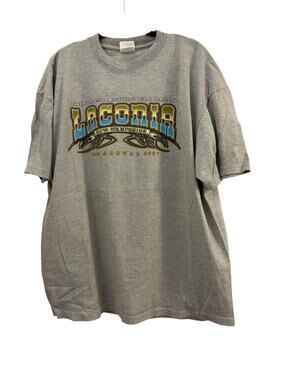 Cotton Heritage Laconia Bike Week Graphic T-shirt 2007 Grey Cotton XXL Biker